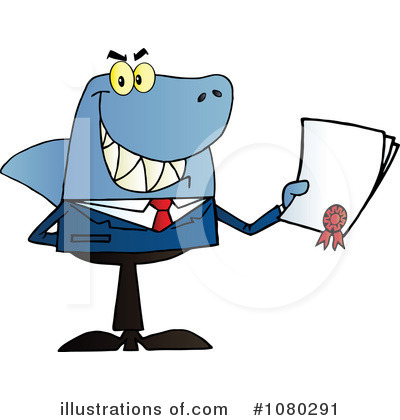 Shark Businessman Clipart #1080291 by Hit Toon