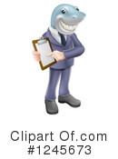Shark Businessman Clipart #1245673 by AtStockIllustration