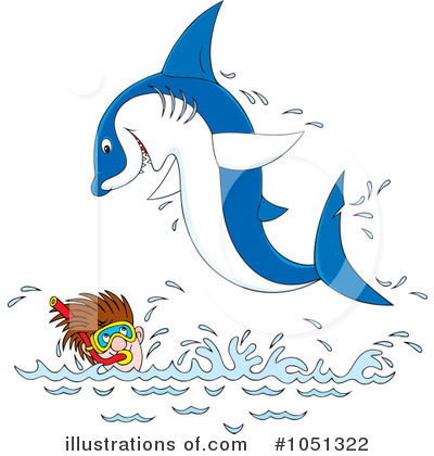 Royalty-Free (RF) Shark Clipart Illustration by Alex Bannykh - Stock Sample #1051322