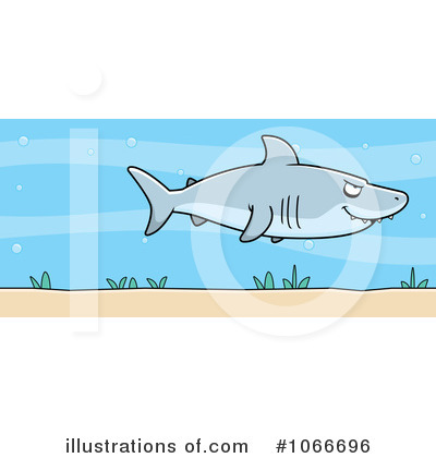 Royalty-Free (RF) Shark Clipart Illustration by Cory Thoman - Stock Sample #1066696