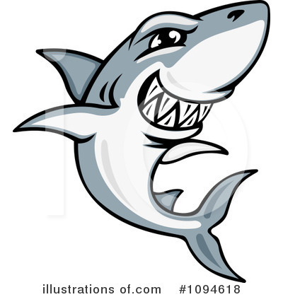 Royalty-Free (RF) Shark Clipart Illustration by Vector Tradition SM - Stock Sample #1094618