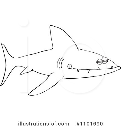 Royalty-Free (RF) Shark Clipart Illustration by djart - Stock Sample #1101690