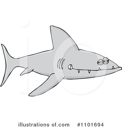 Royalty-Free (RF) Shark Clipart Illustration by djart - Stock Sample #1101694