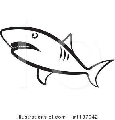 Royalty-Free (RF) Shark Clipart Illustration by Lal Perera - Stock Sample #1107942
