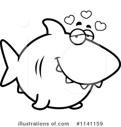 Royalty-Free (RF) Shark Clipart Illustration by Cory Thoman - Stock Sample #1141159