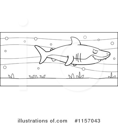 Royalty-Free (RF) Shark Clipart Illustration by Cory Thoman - Stock Sample #1157043