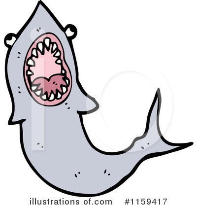 Royalty-Free (RF) Shark Clipart Illustration by lineartestpilot - Stock Sample #1159417