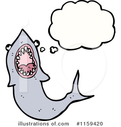 Royalty-Free (RF) Shark Clipart Illustration by lineartestpilot - Stock Sample #1159420