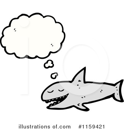 Royalty-Free (RF) Shark Clipart Illustration by lineartestpilot - Stock Sample #1159421