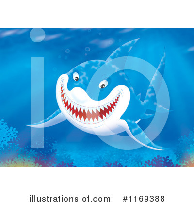 Royalty-Free (RF) Shark Clipart Illustration by Alex Bannykh - Stock Sample #1169388