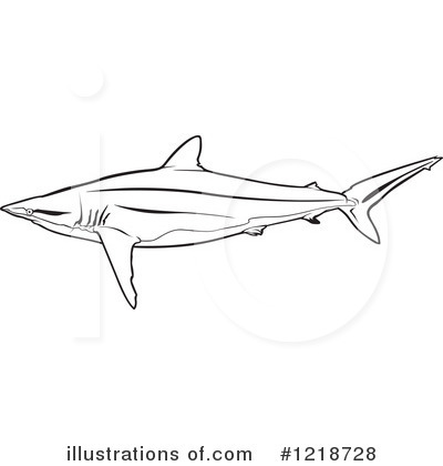 Royalty-Free (RF) Shark Clipart Illustration by dero - Stock Sample #1218728