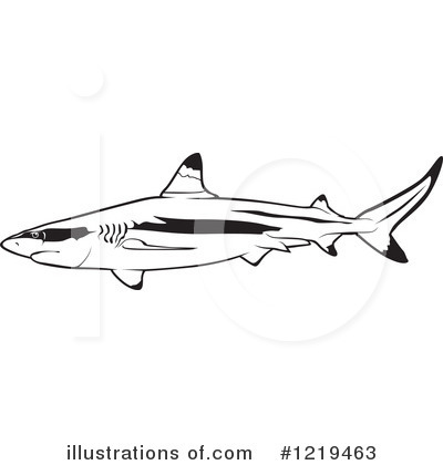 Royalty-Free (RF) Shark Clipart Illustration by dero - Stock Sample #1219463
