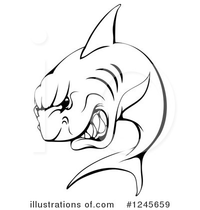 Shark Clipart #1245659 by AtStockIllustration