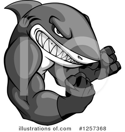 Royalty-Free (RF) Shark Clipart Illustration by Vector Tradition SM - Stock Sample #1257368
