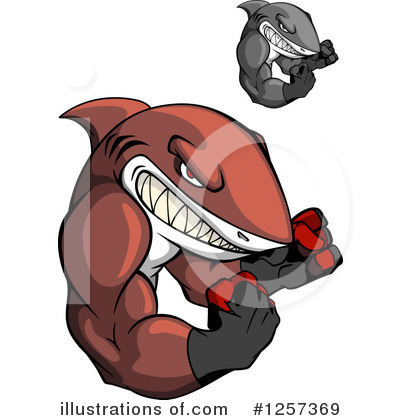 Royalty-Free (RF) Shark Clipart Illustration by Vector Tradition SM - Stock Sample #1257369