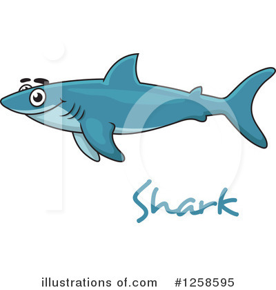 Royalty-Free (RF) Shark Clipart Illustration by Vector Tradition SM - Stock Sample #1258595