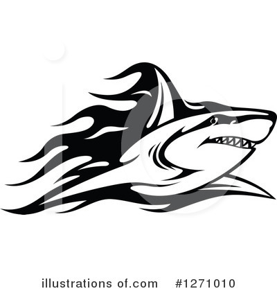 Royalty-Free (RF) Shark Clipart Illustration by Vector Tradition SM - Stock Sample #1271010