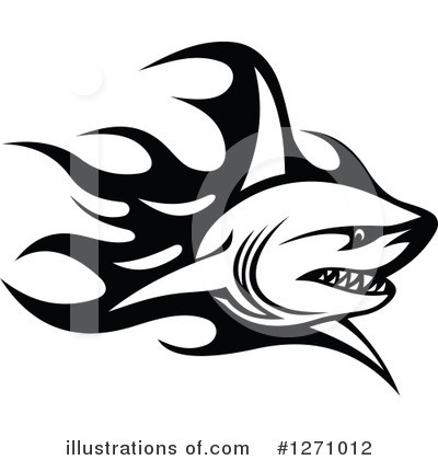 Royalty-Free (RF) Shark Clipart Illustration by Vector Tradition SM - Stock Sample #1271012