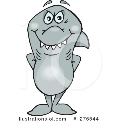 Shark Clipart #1276544 by Dennis Holmes Designs