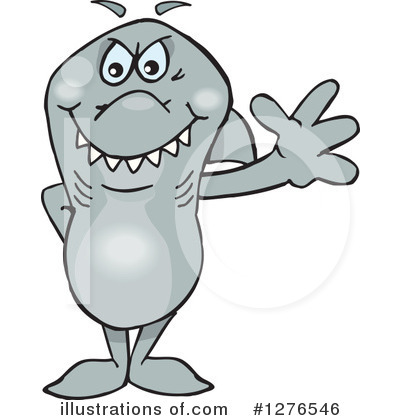 Shark Clipart #1276546 by Dennis Holmes Designs