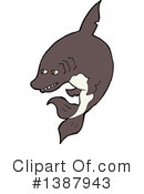 Shark Clipart #1387943 by lineartestpilot