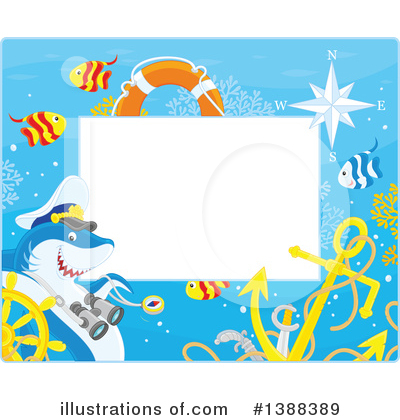 Royalty-Free (RF) Shark Clipart Illustration by Alex Bannykh - Stock Sample #1388389