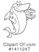Shark Clipart #1411247 by Hit Toon