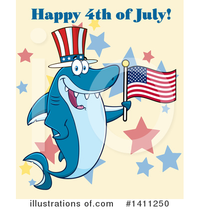 Royalty-Free (RF) Shark Clipart Illustration by Hit Toon - Stock Sample #1411250