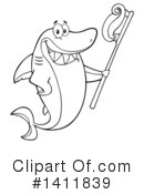 Shark Clipart #1411839 by Hit Toon