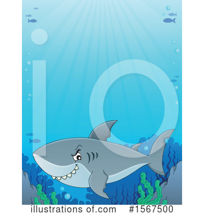 Royalty-Free (RF) Shark Clipart Illustration by visekart - Stock Sample #1567500