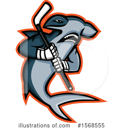 Hammerhead Shark Clipart #1568555 by patrimonio