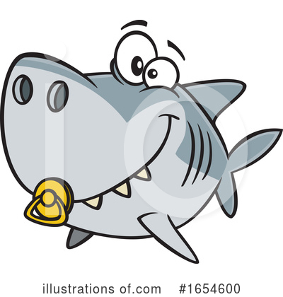 Royalty-Free (RF) Shark Clipart Illustration by toonaday - Stock Sample #1654600