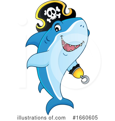 Royalty-Free (RF) Shark Clipart Illustration by visekart - Stock Sample #1660605