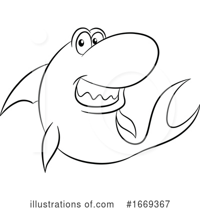 Royalty-Free (RF) Shark Clipart Illustration by cidepix - Stock Sample #1669367