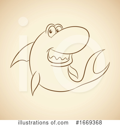 Royalty-Free (RF) Shark Clipart Illustration by cidepix - Stock Sample #1669368