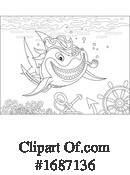 Shark Clipart #1687136 by Alex Bannykh