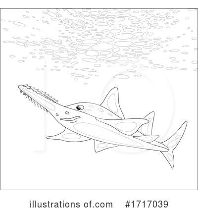 Royalty-Free (RF) Shark Clipart Illustration by Alex Bannykh - Stock Sample #1717039