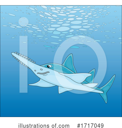 Royalty-Free (RF) Shark Clipart Illustration by Alex Bannykh - Stock Sample #1717049