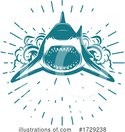 Royalty-Free (RF) Shark Clipart Illustration by Vector Tradition SM - Stock Sample #1729238
