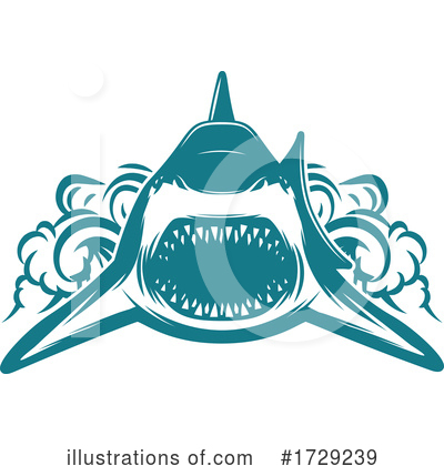 Royalty-Free (RF) Shark Clipart Illustration by Vector Tradition SM - Stock Sample #1729239