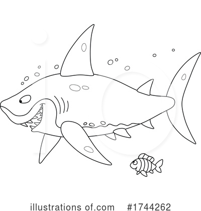 Royalty-Free (RF) Shark Clipart Illustration by Alex Bannykh - Stock Sample #1744262