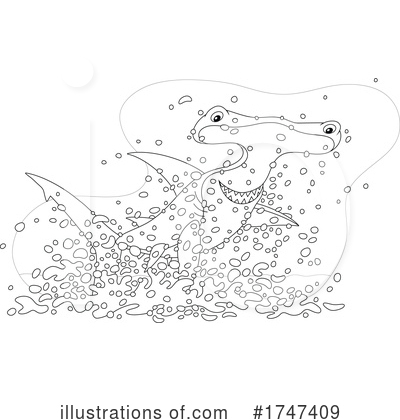 Royalty-Free (RF) Shark Clipart Illustration by Alex Bannykh - Stock Sample #1747409