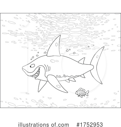 Royalty-Free (RF) Shark Clipart Illustration by Alex Bannykh - Stock Sample #1752953