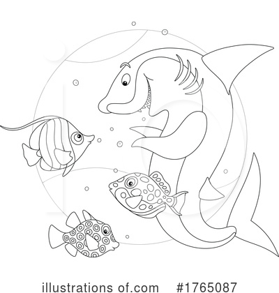 Royalty-Free (RF) Shark Clipart Illustration by Alex Bannykh - Stock Sample #1765087