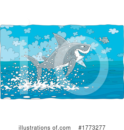 Royalty-Free (RF) Shark Clipart Illustration by Alex Bannykh - Stock Sample #1773277