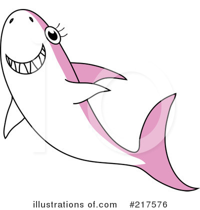 Royalty-Free (RF) Shark Clipart Illustration by Rosie Piter - Stock Sample #217576