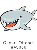 Shark Clipart #43068 by Dennis Holmes Designs