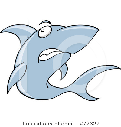 Royalty-Free (RF) Shark Clipart Illustration by cidepix - Stock Sample #72327