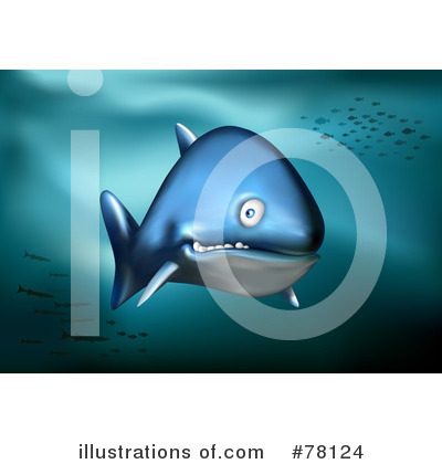 Royalty-Free (RF) Shark Clipart Illustration by Qiun - Stock Sample #78124
