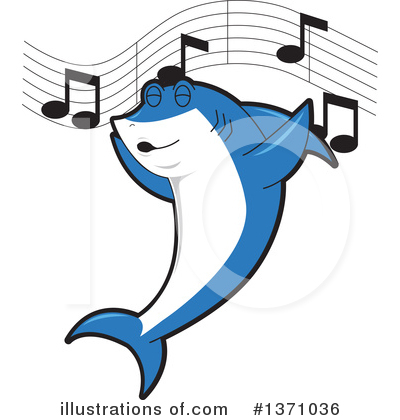 Royalty-Free (RF) Shark Mascot Clipart Illustration by Mascot Junction - Stock Sample #1371036